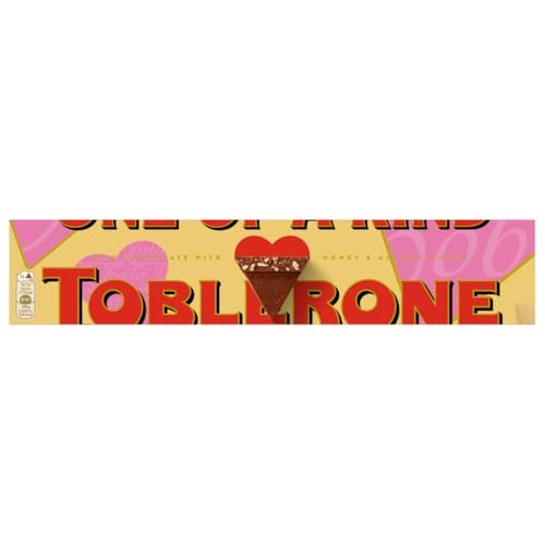 Toblerone Milk Chocolate Large Bar, Swiss Milk Chocolate with Honey & Almond Nougat, 360 g (Pack of 1)