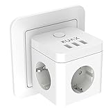 ⚡ Personalizable: con la serie de regletas de enchufes KUAX Cube puedes conectar varios cubos entre sí. ¡Construye tu propia estación de carga innovadora con estos increíbles productos!