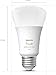 Philips Hue A19 LED Smart Light Bulb - White and Color Ambiance - 60W Indoor Light Bulb - Control with Hue App - Works with Alexa, Google Assistant and Apple Homekit - 3 Pack