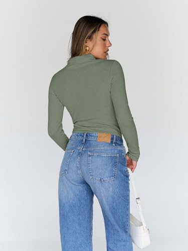 Image of Trendy Queen Women's Turtleneck Long Sleeve Shirts Basic Underwear Tops Winter Clothes 2026