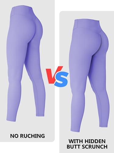 Image of Sunzel Sunzfly Invisible Butt Scrunch Workout Leggings for Women, Butt Lifting High Waisted Gym Yoga Pants with Tummy Control