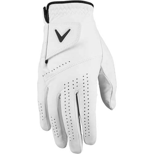 Callaway Golf Dawn Patrol Handschuh (auf der rechten Hand getragen, Weiß 2024, Größe M, Cadet (Kurze Finger)) – Ansicht 2