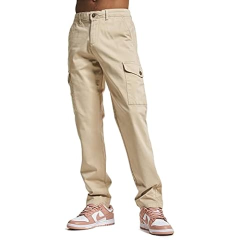 Jack & Jones Pantalones Cargo Oxford Tan para Hombre Cover