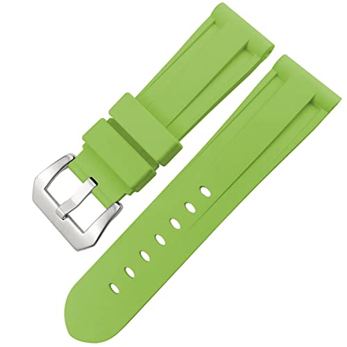 Bracelet silicone de qualité supérieure pour Panerai Luminor 26mm