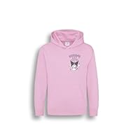 Girls Kuromi Pink Hoodie – Cute & Cosy Sanrio Pullover | Warm Cotton Blend Kuromi Graphic Hoodie (Ages 1-13)