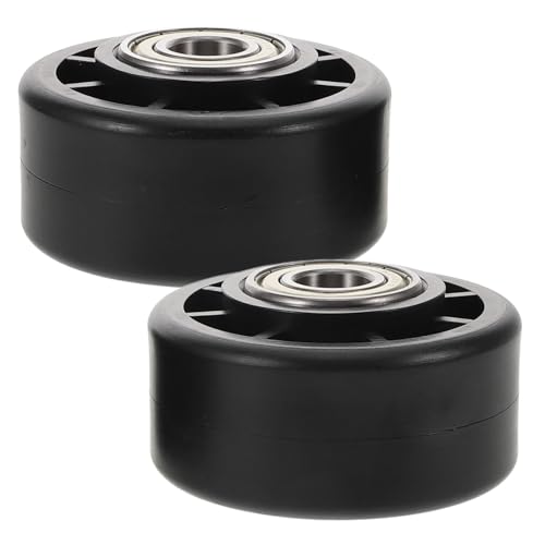 JOINPAYA 2Pcs Heavy Duty Gym Replacement Wheel Rollers Fitness Equipment Caster Wheels with Rotation Durable Exercise Accessory for Treadmills and Bikes