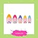 PaintLab Press-On Nails Manicure Kit, Cosmo Girl - Almond, 24-Piece Set, Long-Lasting Fake Nails with Glue, File, Prep Pad & Cuticle Stick