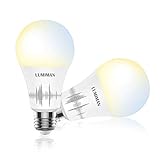 Smart Light Bulb Compatible with Alexa Google Home & Siri, LUMIMAN WiFi Tunable 800 Lumen Warm White to Daylight White A19 E26 LED Lights Bulbs, 7.5W (75W Equivalent), No Hub Required 2 Pack
