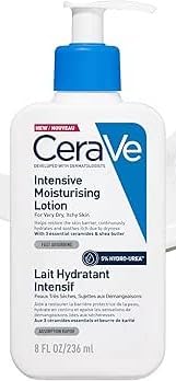CeraVe Intensive Moisturising Lotion With 3 Essential Ceramides, Hyaluronic Acid, Shea Butter, MVE Technology