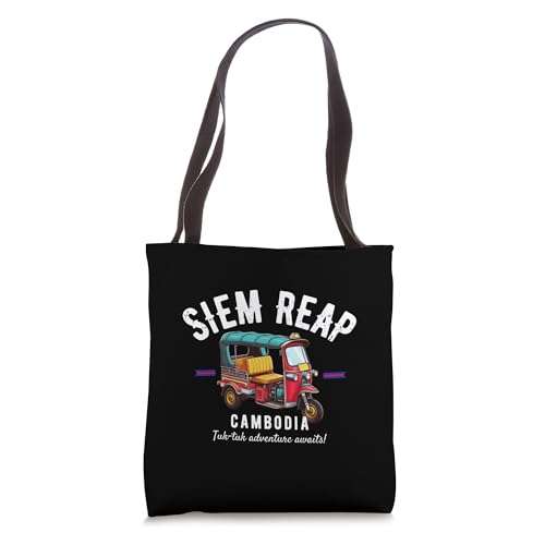 Vintage Tuk-Tuk Siem Reap Cambodia | Asia Tuk-Tuk Lover Tote Bag