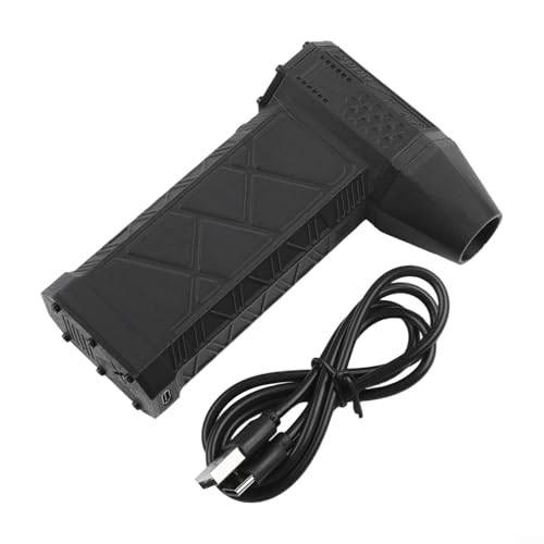 Para ventilador turbo con iluminación LED, 130.000 RPM, fuerte flujo de aire de 52 m/s, compacto y fiable (negro)