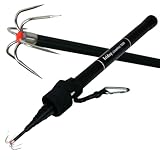 おり釣具 持ち運びに便利なコンパクト設計のイカ専用ギャフ 超小継 フライデー Friday イカギャフ300／400／500 (約5ｍ・ブラック)