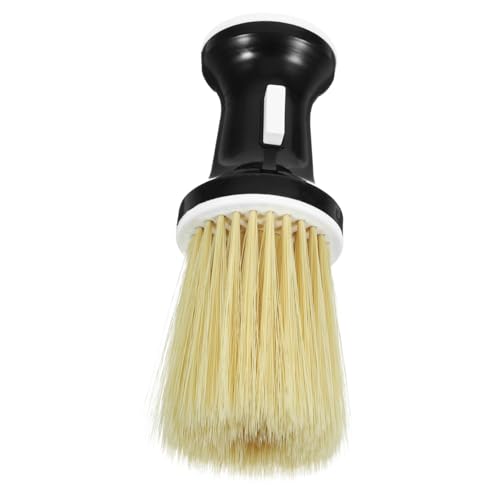 Vaguelly Hairdressing Neck Duster Brush with Handle Durable Barber Brush for Neck Cleaning Soft Bristles for Loose Hair Removal Portable Design for Professional Hair Cutting Use
