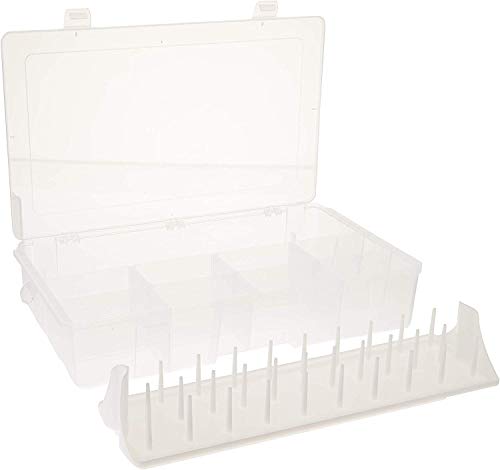 Artbin 7003Ab Sew-Lutions Sewing Supply Storage System With Lift-Out Thread Spool Tray, [1] Plastic Storage Case, Clear #TOP1