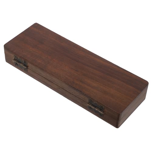 SEWACC Caja de Pintura de Acuarela de Madera sólida de Acuarela de Viaje vacía de Madera húmeda el plastico Café