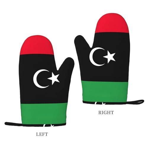 Gants de cuisine et maniques drapeau de la Libye haute isolation - 3