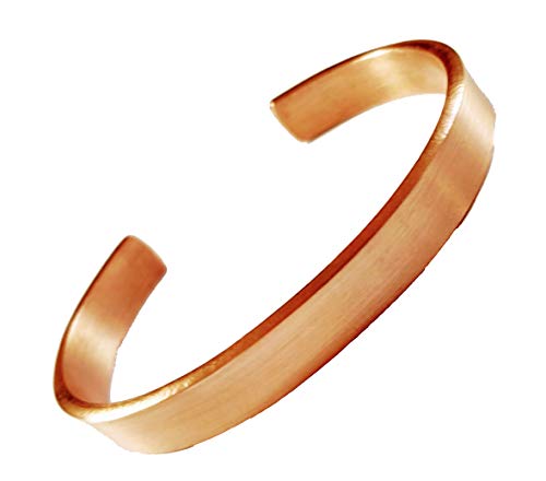 Pulsera de cobre mate, muy elegante, sin imanes Cover