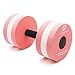 KLOLKUTTA Aquatic Dumbells, 2PCS Water Aerobic Exercise Foam Dumbbell Pool Resistance,Water Aqua Fitness Barbells Hand Bar Exercises Equipment for Weight Loss