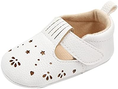 XIATANG Infant Baby Girls Boys Sandals Summer Crib Shoes Toddler Pu Cotton Soft Rubber Sole Dress Flats First Walker Shoes (Dark Blue-03#, 9-12Months)