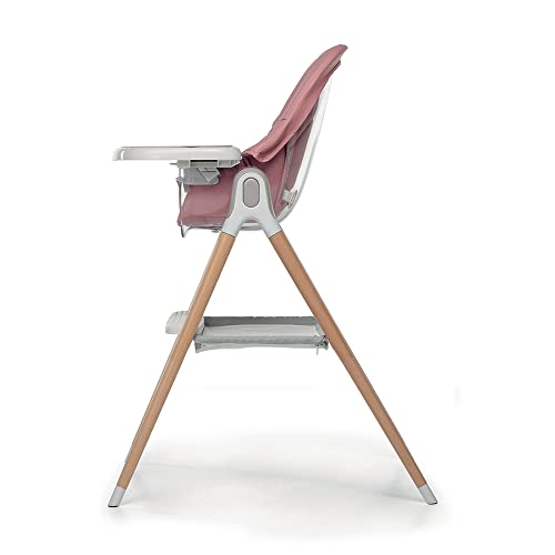 Chaise haute et chaise bébé Bonito rose lavable pour repas sans stress