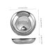 TOPPERFUN 2pcs Industrial Weighing Tray Spring Scale Pan Stainless Steel Scale Dish Accessory for Bench