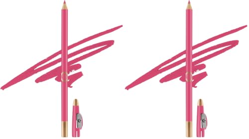 Image of Colors Queen Matte Eyeliner & Lip Liner Pencil Enriched with Vitamin A & E | Smooth Application | Highly Pigmented | Long Lasting with Inbuilt Sharpener (11 - Magenta) (Pack of 2)