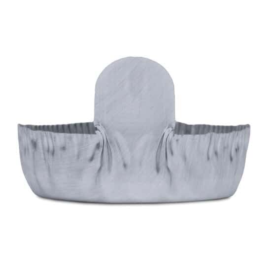 Cole-Parmer 28 mm Aluminum Crimpled-Walled Weighing Dishes with Tab, 8 ml, 500/Cs