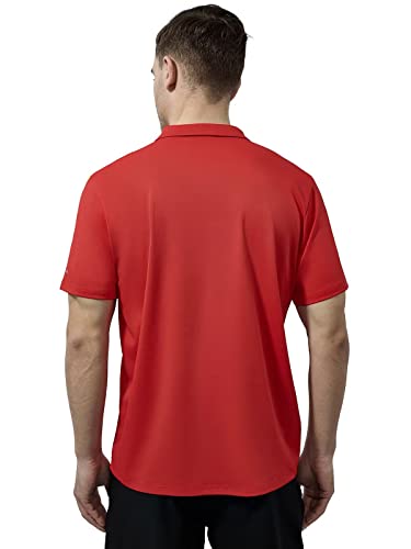 Marami Zipper Polo Shirts For Men - Lightweight Soft Golf Athletic Polo Shirts Short Sleeve Dry Fit Wicking Casual Quarter Zip Pullover Red Size Xl #TOP2