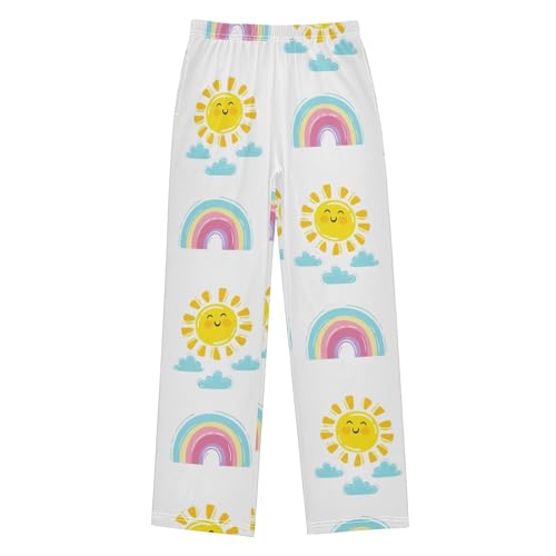 Smiling Sun Boys Pants Boys Athletic Pants Long Pant for Boywith Pockets Wide-Leg Size 6-14Y