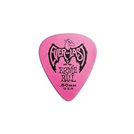 Pink 0.60 mm gauge. Made from Delrin for a more secure, non-slip surface. Durable, wear-resistant Delrin material. Pack of 12 guitar picks.