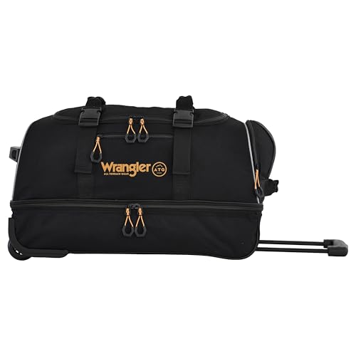 Image of ATG Compass Rolling Travel Duffel Bag, Rich Black, 22-Inch