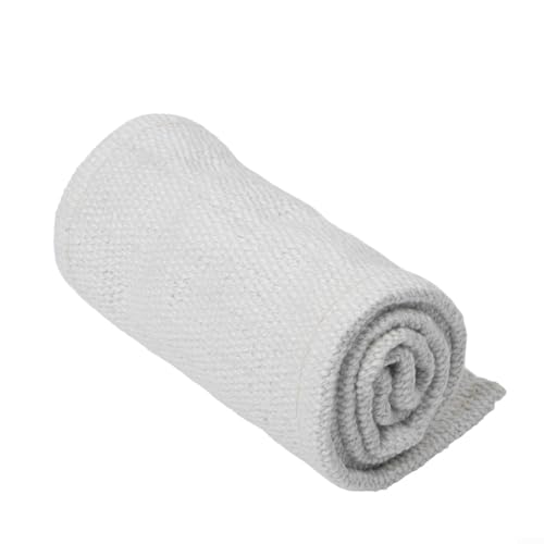 Manta ignífuga resistente al calor de 2 mm de grosor, material de fibra de porcelana para uso en hornos de alta temperatura, puertas cortafuegos y protección térmica industrial (0,2 m x 1 m)