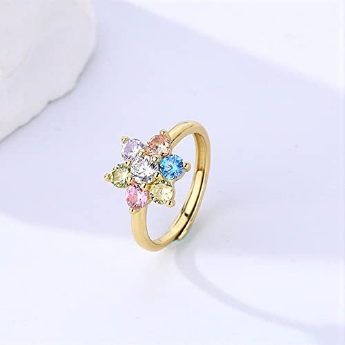 Bague Fleur en Argent Réglable pour Ne Plus Se Tromper de Taille
