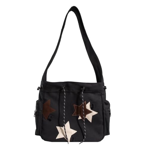 Sac d'école grande capacité en toile vintage style besace ados