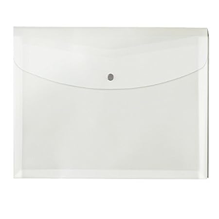 【復活】【89％オフ】プラス 【ヨコ型】 ホルダー ポケット付エンベロープ（マチ付) クリアー 89円！2000円以上 or プライム会員は送料無料！