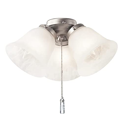 Celling Fan Pull Chain,12 Inch Clear Glass Light Pendant Brushed Nickel Beaded Pull Chain For Ceiling Fans And Lights (Crystal Glass Cylindrical) #TOP2