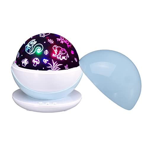 Magics Ball Light, Gorgeous Stage Disco Bar Light Mini Size Lightweight RGB Light Bulb with Rotatable Mode for Club Dj Show Home Party Ballroom Bands Wedding Festival (Blue)