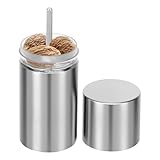 VUKHWX Muskatnuss Mühle Edelstahl,Muskatreibe mit...