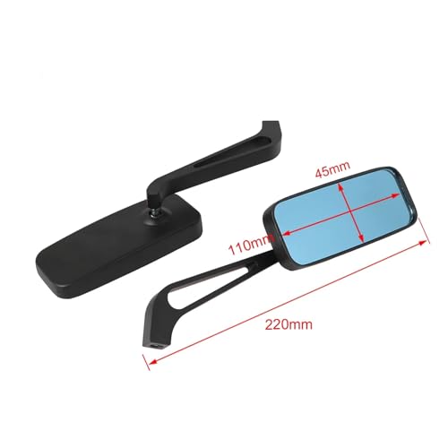 Espejos retrovisores de moto ajustables con visión amplia M8 M10 5