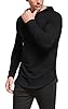 AIYINO Men's S-5X Long Sleeve Fashion Athletic Hoodies Workout Sweatshirt Hip Hop Pullover Hooded (5XL Black) #5