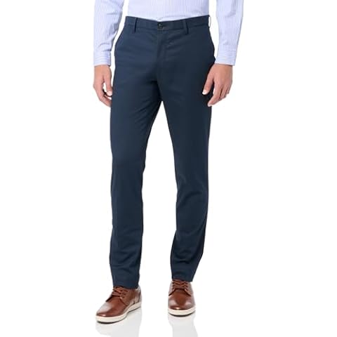 Brooks Brothers Men's Slim Fit Stretch Advantage Chino Pants, Navy, 34W x 32L Cover