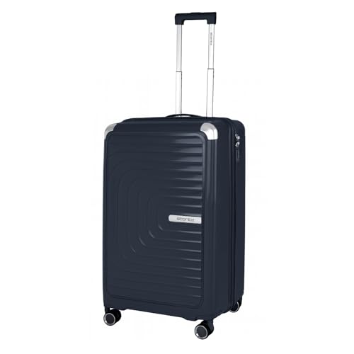 Image of Storite Luggage Trolley Bag Hard-Sided Polypropylene | 55 CM | 8 Wheels Double Spinner Small, Medium & Large Travel Suitcase Bag for Men & Women - Grey