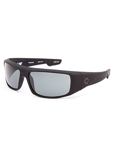 SPY Happy Lens Logan Polarized Sunglasses, Matte Black