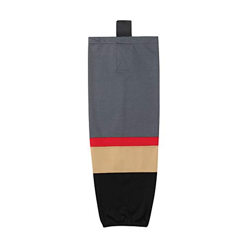 Meias de hóquei de gelo EALER HS100 Series Team Color Dry Fit, Xw059#grey, XSmall(20-22inch)