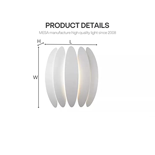 Iluminación ambiental para salas con este aplique de pared moderno de aluminio de 20W 3