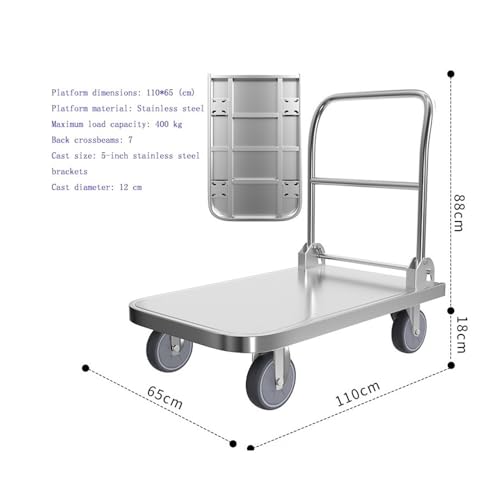 Carretilla multifuncional plegable de acero resistente miniatura 2