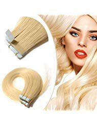 Down Tape on Human Hair 16 S Blonde 50