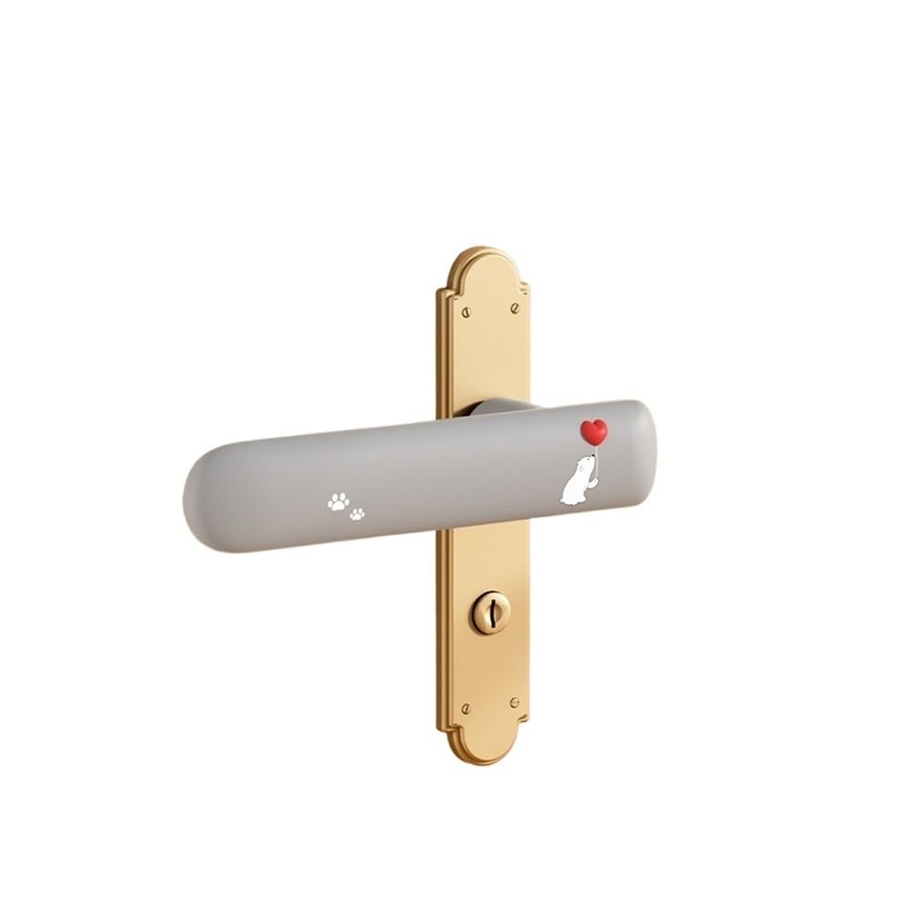 TIANSHENGQI Cute Silicone Door Knob Cover Cartoon Cold-Proof Handle Anti-Collision Protective Pad for Home(Grey-Left)