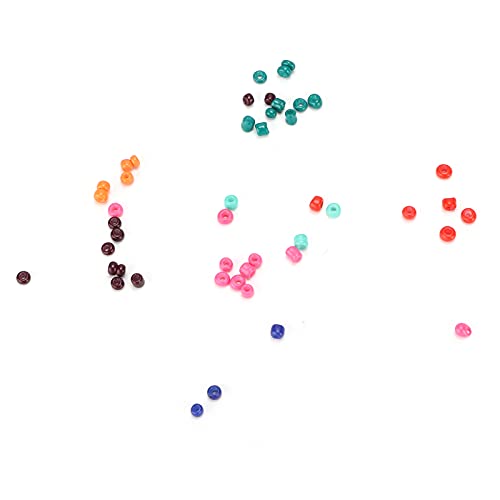Kit de 14000 peças de contas de semente de vidro, 2 mm, cores opacas, pequenas contas, kit de contas