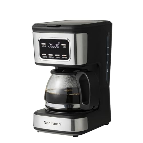 Nehilumn 5-Cup Programmable Coffee Maker